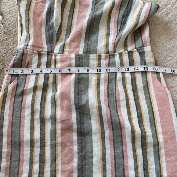 🥭 (4 for $15) Forever21 Striped Woven Dress - Size L - Picture 6 of 9